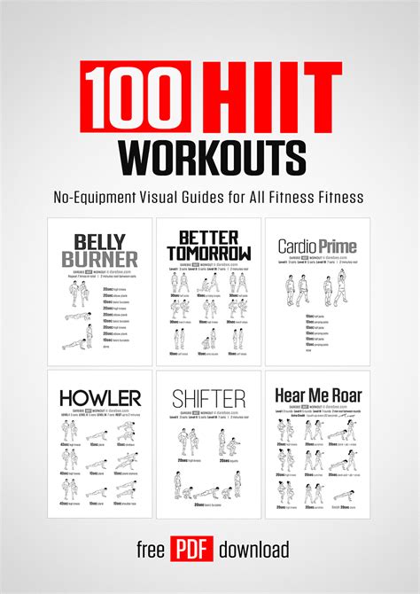 Printable Hiit Workout Plan